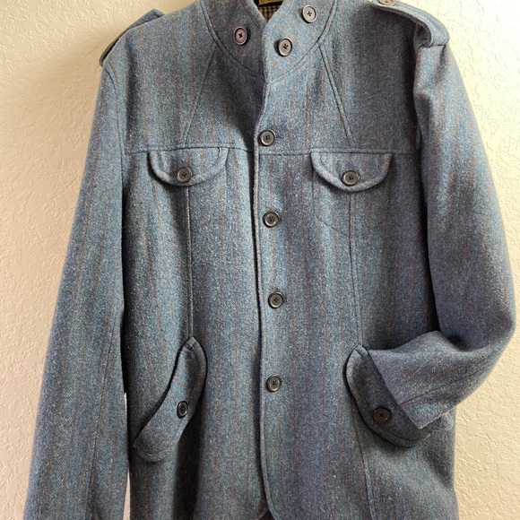 Wool Jacket Military-Style Jacket - Picture 4 of 7